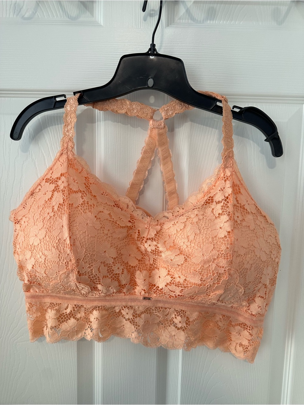Women's Lace Bralette - Peach